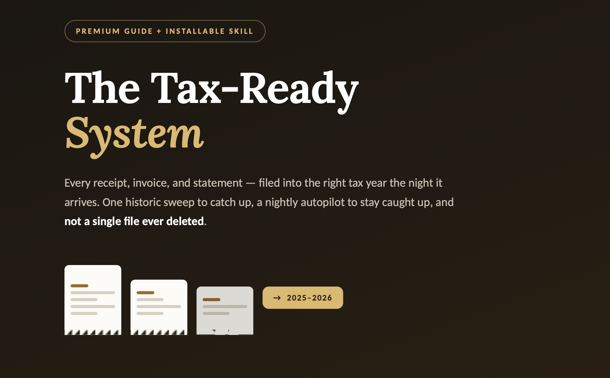 The Tax Ready System